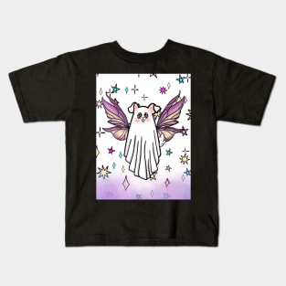 Ghost Puppy Fairy Kids T-Shirt